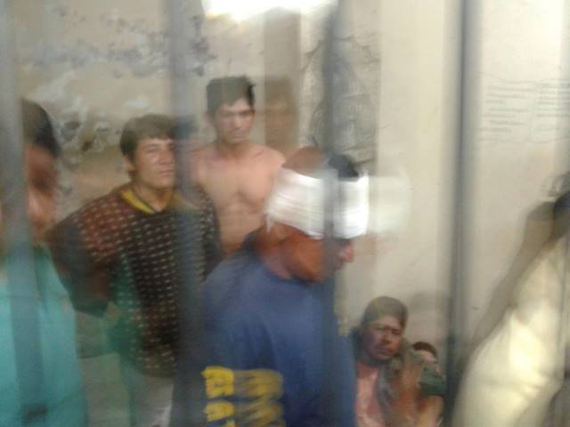 Detenidos Pueblo Guarani. Foto: Ronald Choco Moreno