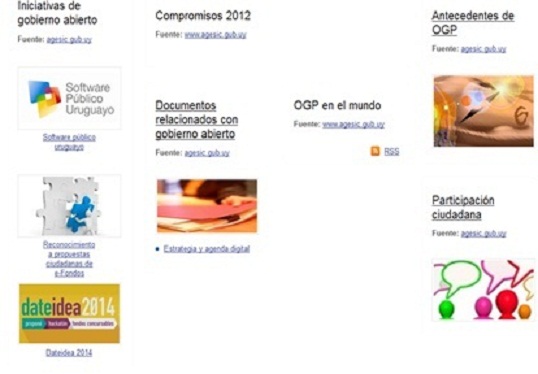 Screen shot de http://gobiernoabierto.gub.uy/