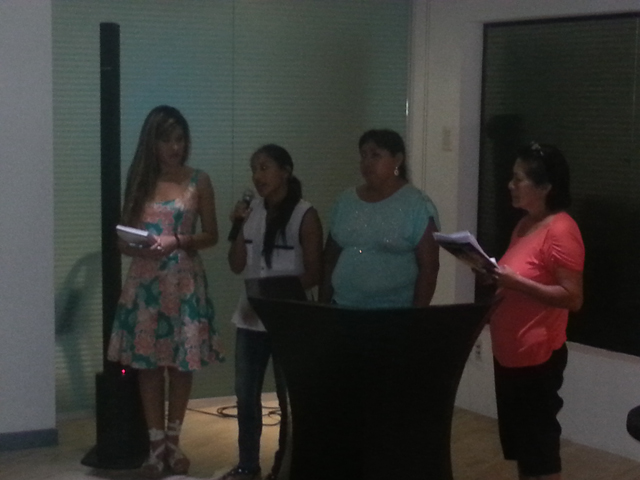 Investigadoras presentando el diagnóstico.