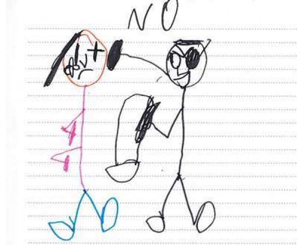 Dibujo de un niño de menos de 12 años.