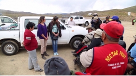 Los marchistas rechazan la ayuda humanitaria enviada por Doria Medina a Japo Kasa.