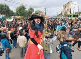 La fiesta de 2013 en La Paz.