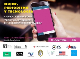 "Mujer, periodismo y tecnología", un multievento que trae a La Paz a tres expertos internacionales