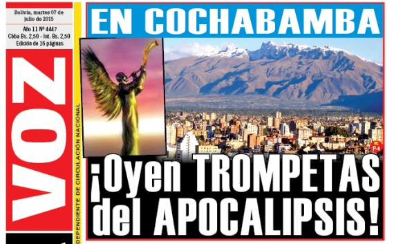 Detalle de la portada de La Voz